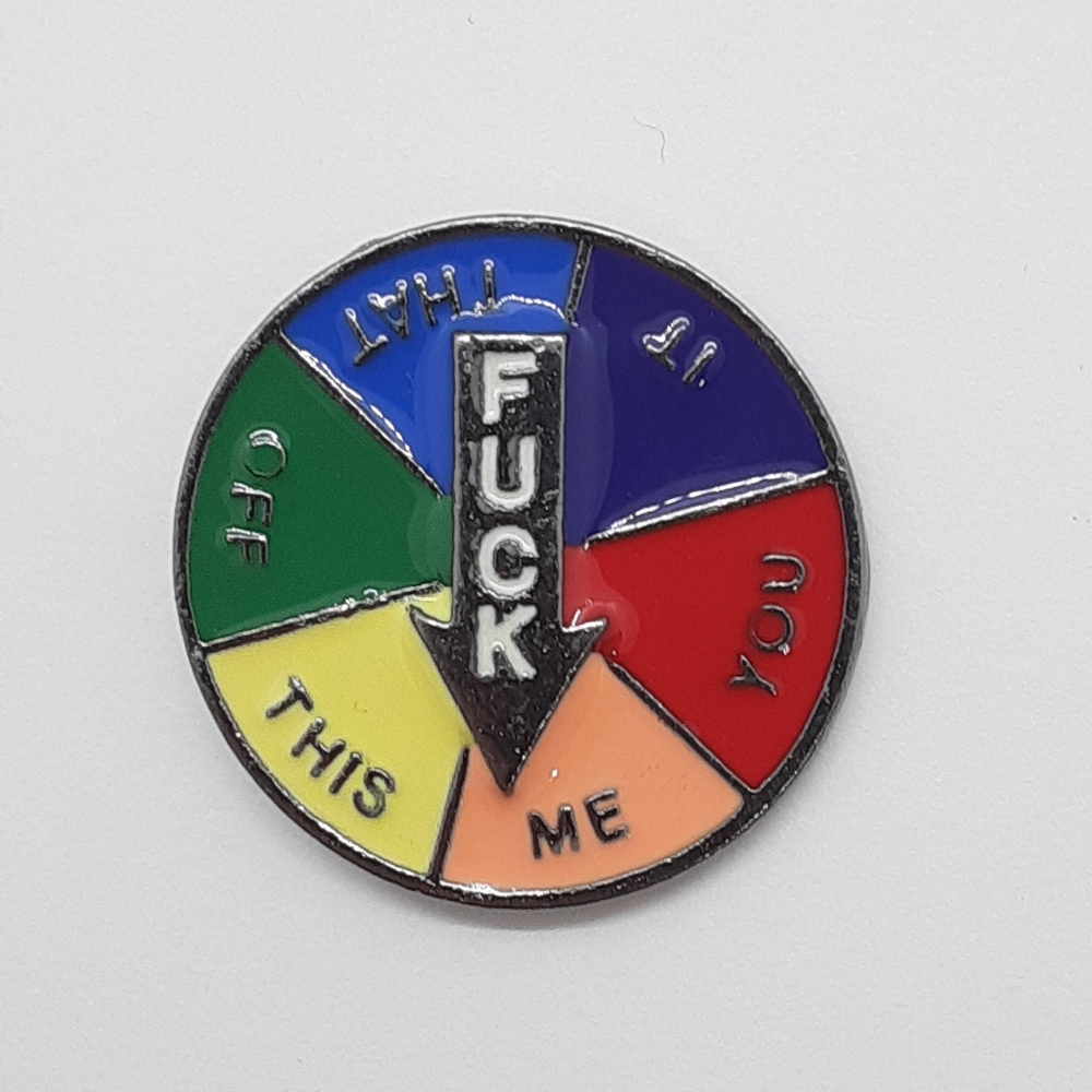 Rainbow Spinwheel Enamel Pin